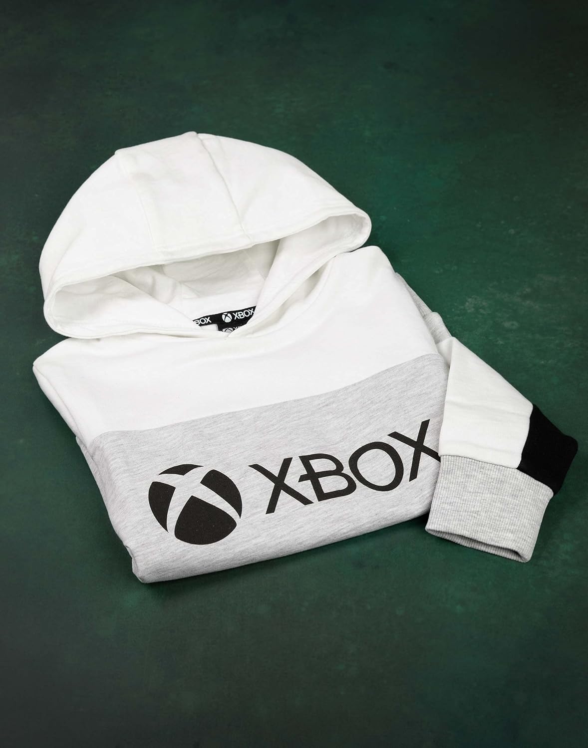 Xbox Hoodie Boys Kids Game Console logo Grey Hooded Sweatshirt Merchandise