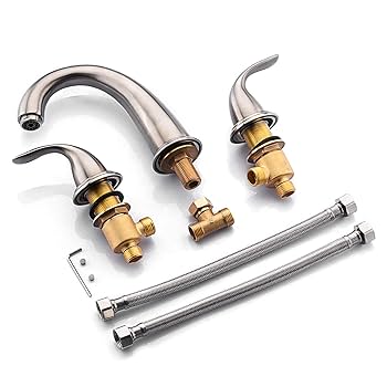 ●TINA sumerain Two Handle Roman Tub Faucet Brushed Nickel with