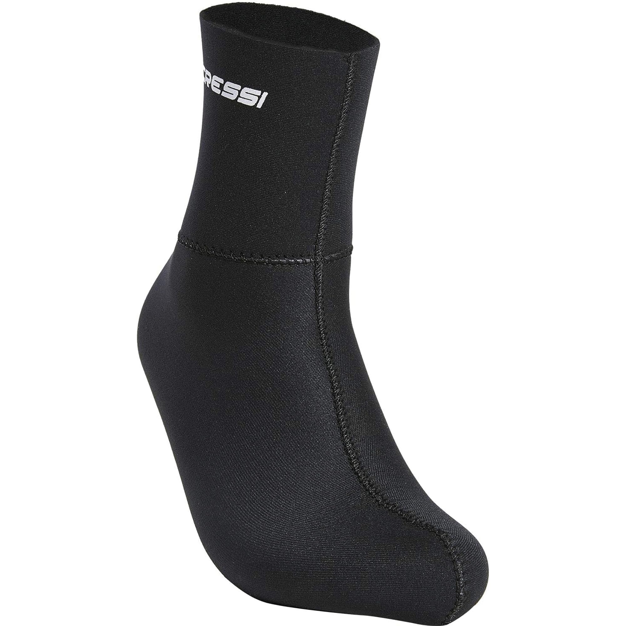Cressi Black Neoprene Socks Resilient - Premium Ultra Stretch Neoprene Socks - Available in 3 or 5 mm Version - Unisex Adult