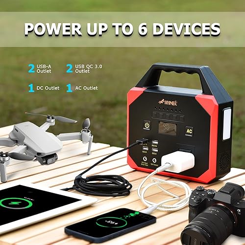 Miniatura 2 de Estación de energía portátil de 167 Wh, pequeño generador portátil para camping, banco de energía de batería de litio de 45000 mAh, con salida de CA
