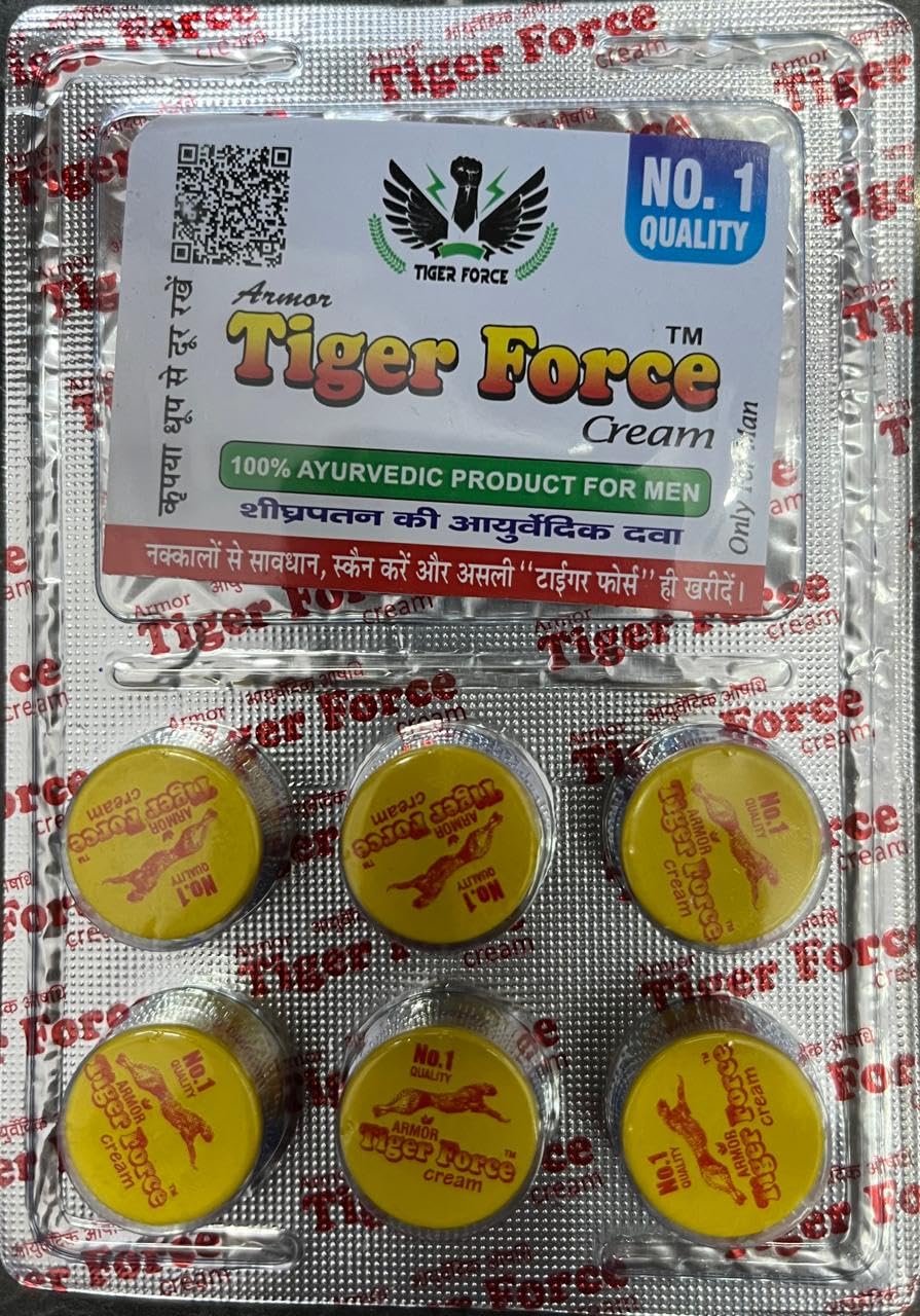 Tiger-Force-Cream Original Ayurvedic Cream for Men, Pack of 1 No.1 Quality