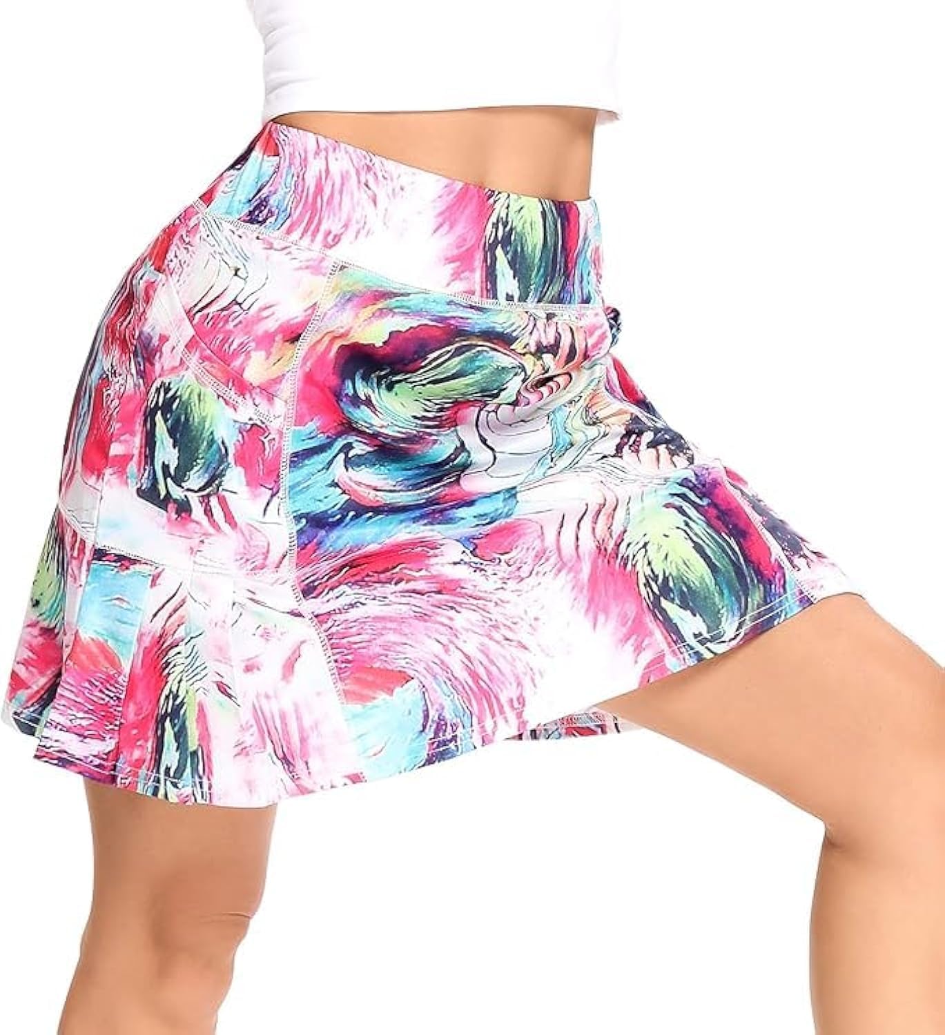 WOWENY Women's Tennis Golf Athletic Skorts Skirts for Women with Pockets High Waist Workout Runnning Skirt Casual
