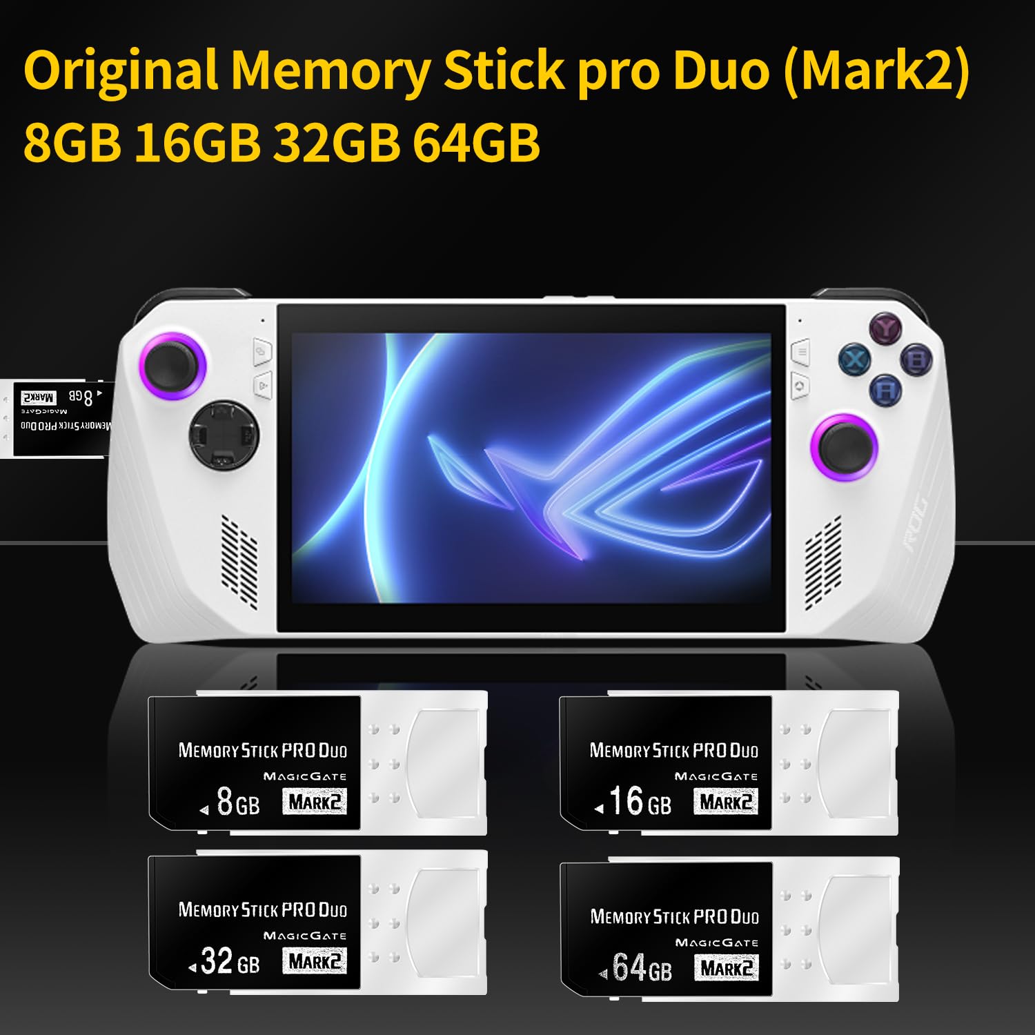 Memory Stick Pro Duo Mark2 8 Go | MSAC-M2, PSP1000 2000 3000 Compatible Appareil Photo Numérique, Original