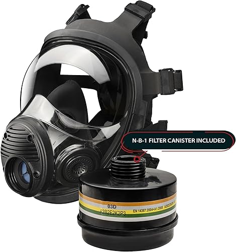 Miniatura 3 de Parcil Distribution NB-100 Tactical Gas Mask Full Face Respirator Survival Gear