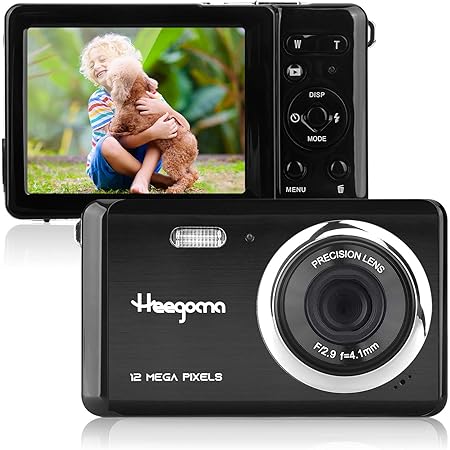 Kids Digital Camera, Heegomn 2.8 Inch LCD 12MP Rechargeable Children Digital Camera 1080P Video Camera for Kids with 8X Digital Zoom Point Shoot Camera for Teens Beginners