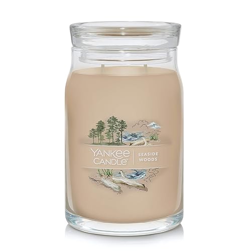Yankee Candle Seaside Woods Scented Signature 20oz Large Jar 2-Wick