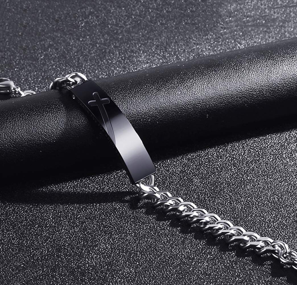 Mode Paar Titan Stahl Armband, Herren Frauen Persönlichkeit Handgelenk Poliert Panzerkette, Exquisiter Schmuck Armreifen Geschenk Exquisit