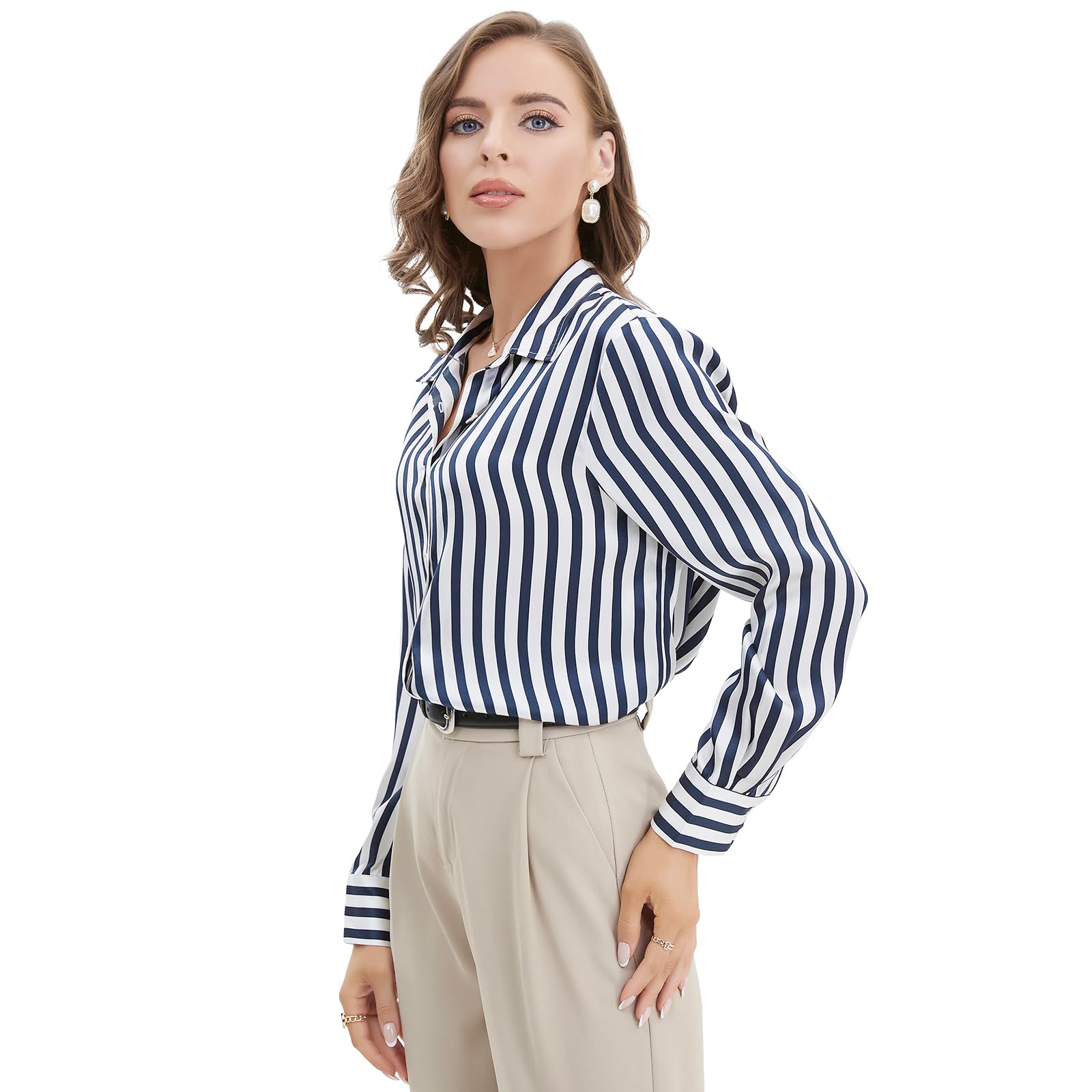 GUIXIUStripe Blouse