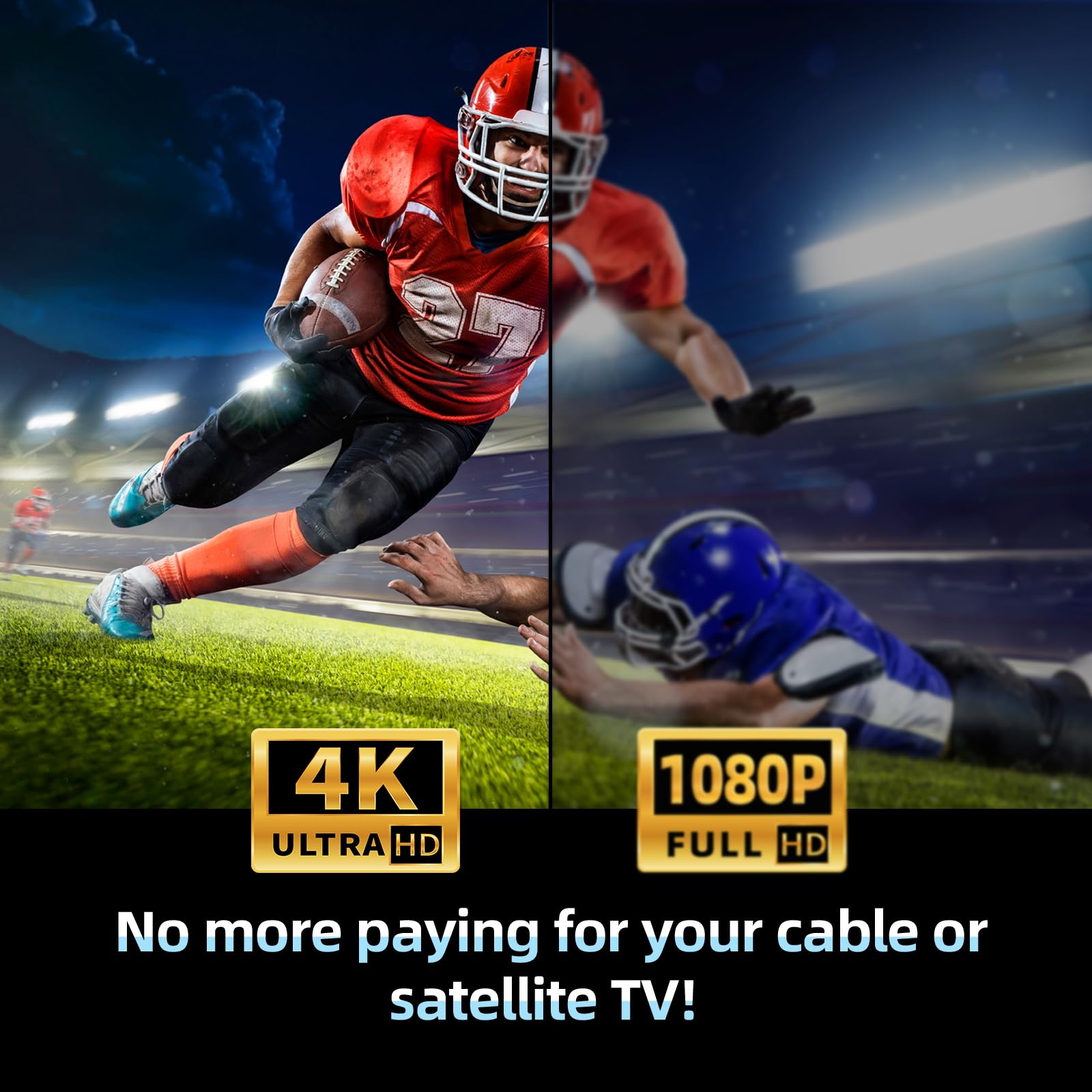 TV Ariels Indoor,650+ Miles Range Indoor TV Aerial for Smart TV and Older with Signal Booster - Digital Aeria for Local Channels Support HD 4K 1080P -16.4ft Aerial Cable (Classic Black) - 5