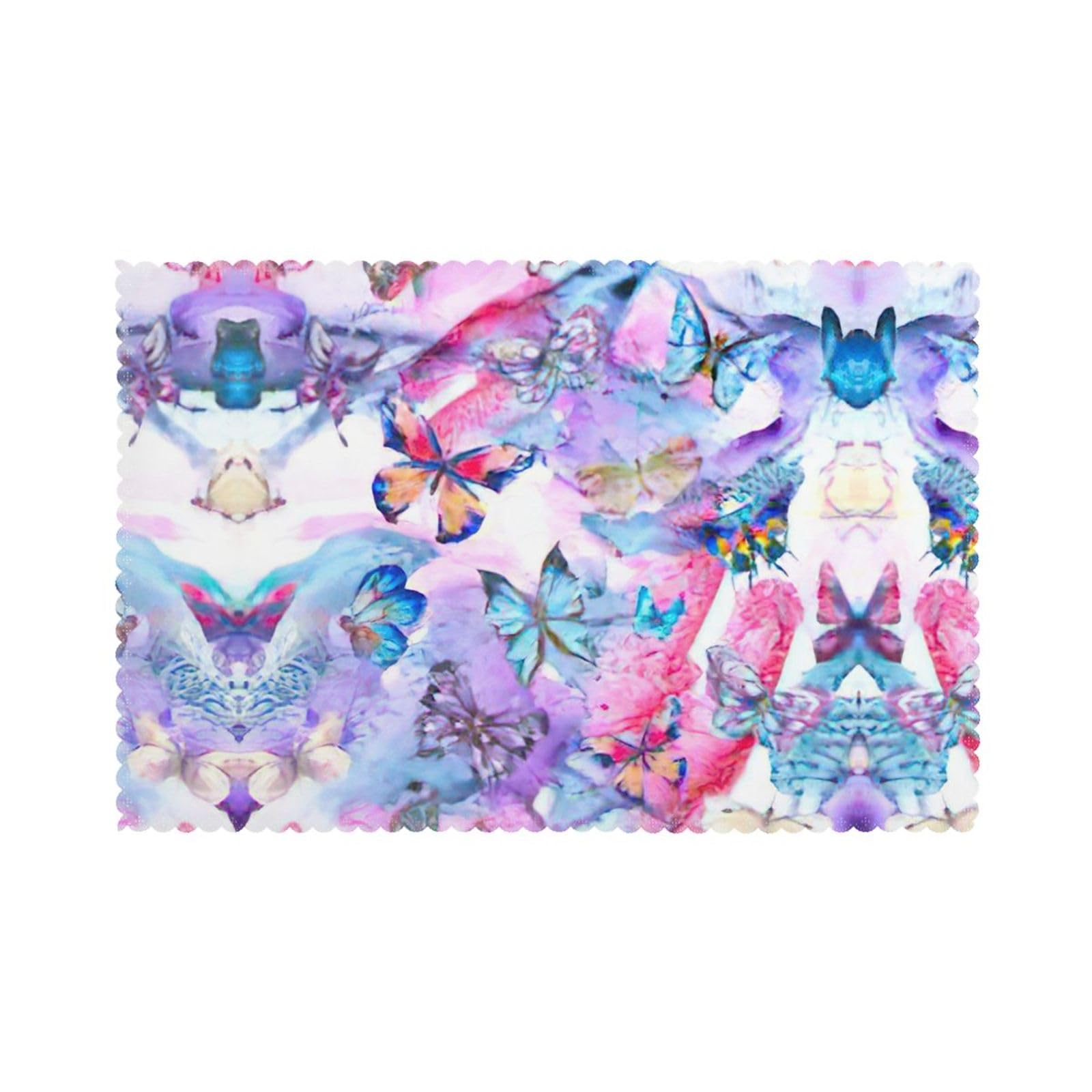 Set de table de Noël papillon coloré thermorésistant Lot de 6