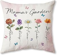 Vista 9 de Hyturtle Almohada personalizada para la mejor mamá, regalos para mamá de hija e hijo, regalos inspiradores para ella en el día de la madre, regalos