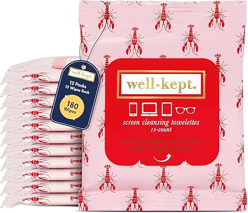 Miniatura 17 de Well-Kept Toallitas Tech & Lens – Limpieza de anteojos, pantalla y teléfono, multisuperficie, sin pelusas, prehumedecidas, sin rayas y sin rayones,
