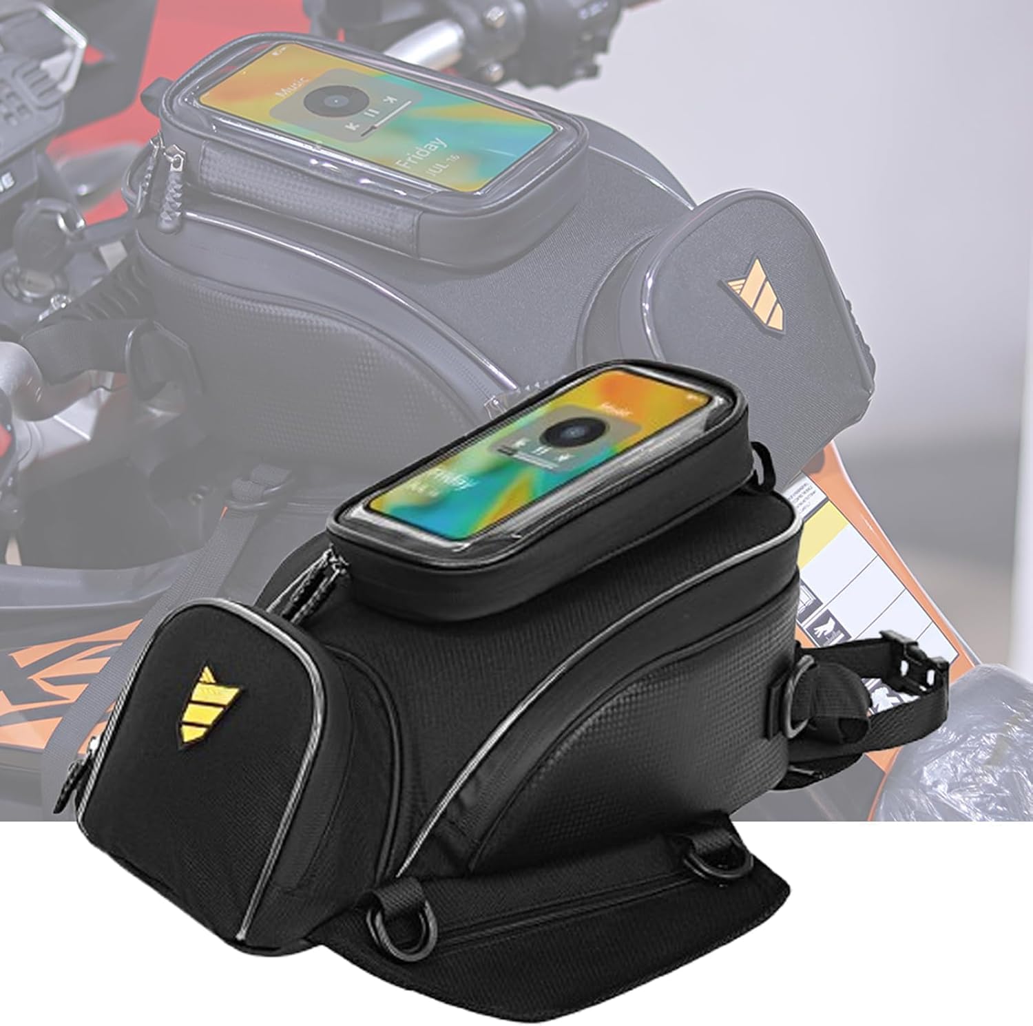 Motorcycle Tank Bag for BMW G310GS G 310 GS, Weather Resistant Waterproof with Mobile Phone Compartment for Navigating and Maps,Normal-A