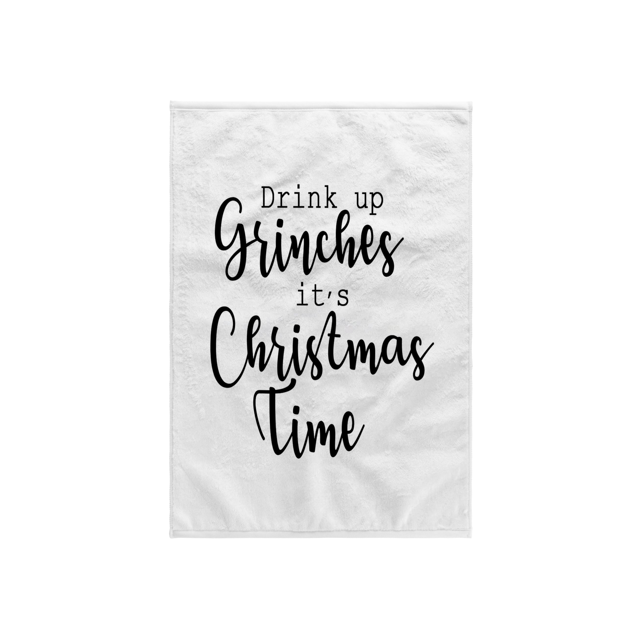 3dRose Towel, Drink Up Grinches Its Christmas Time