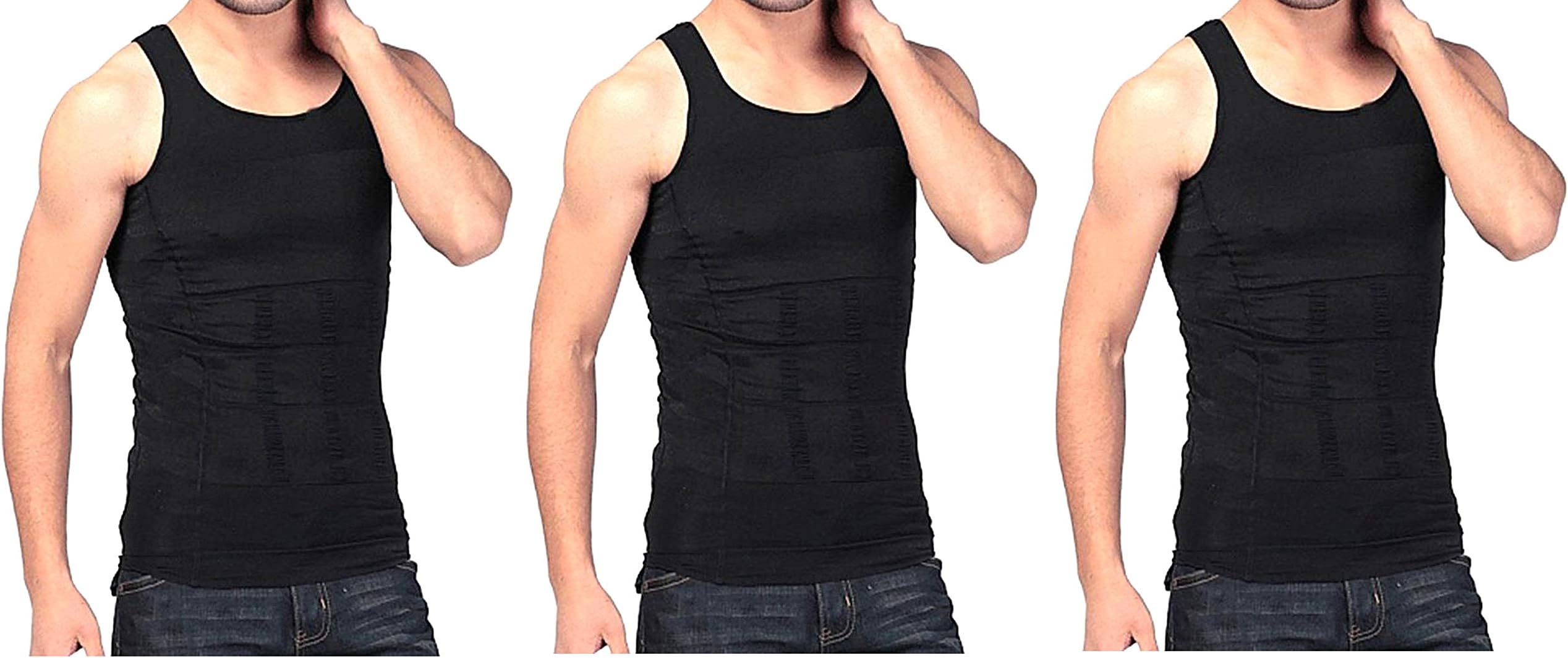 Bcurb Men's Compression Undershirt Shirt Vest Tank Top Body Shaper Workout Tank Tops Training Shirt Perfect for Running, Workout, Gym, Yoga, dailywear.