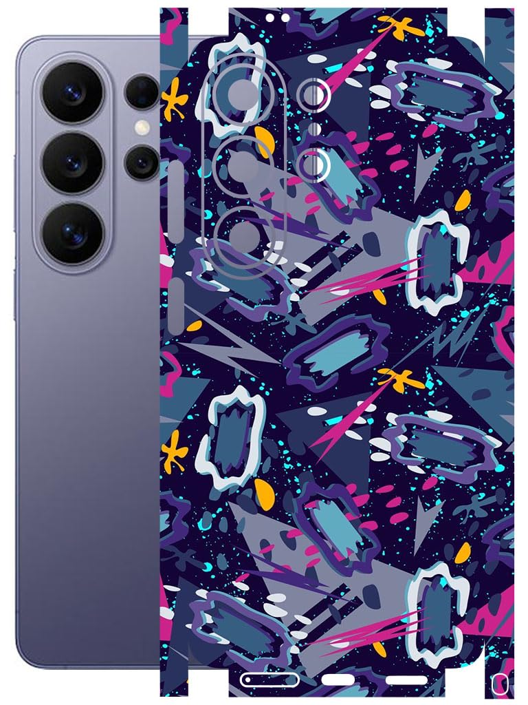 atodds - full body back screen guard protector film - lamination wrap skin sticker compatible with samsung galaxy s26 ultra (5g) | scratchproof matte finish (abstract)