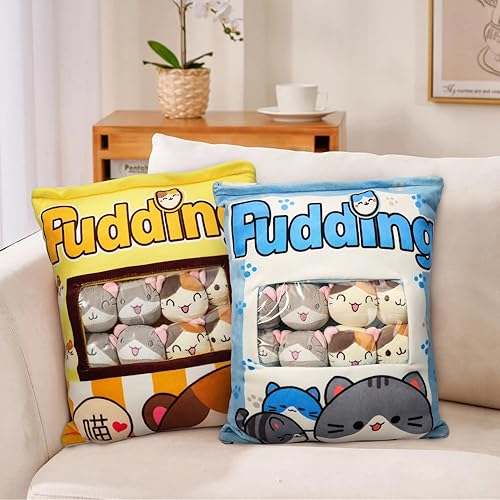 Miniatura 56 de Almohada de felpa de ajolotl, bonita almohada de ajolote con peluches de ajolote, bolsa de muñecas de animales de peluche de ajolote, regalo de 6