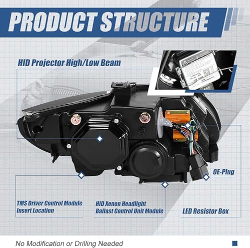 Miniatura 3 de Auto Dynasty Proyector de señal de giro LED secuencial con halo de arranque animado dual HID compatible con BMW E92 E93 Serie 3 Coupé Convertible