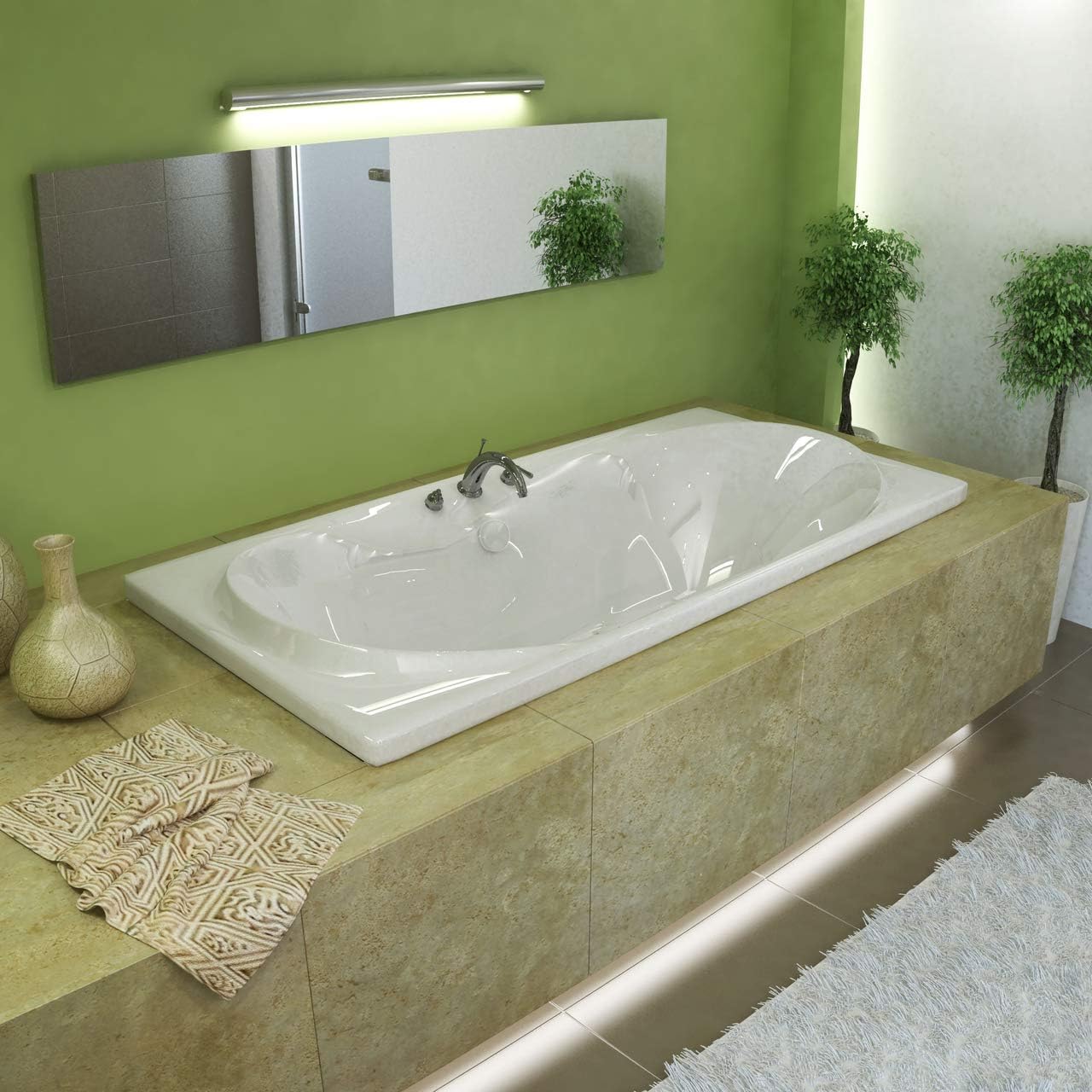 4272W Whisper 42 x 72 Rectangular Soaking Bathtub