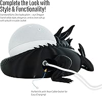 Vista 3 de Costume Wizard Soporte Dragon para Echo Dot 4ª/5ª generación, 3D impreso Dragon Yaxa Echo Altavoces de escritorio, soporte para Echo Dot 5ª Negro