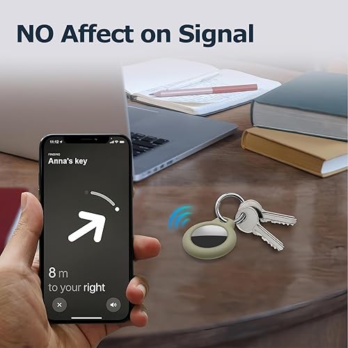 Miniatura 194 de Funda para AirTag con llavero, a prueba de golpes y antiarañazos, accesorios para localizadores GPS, para bolsos y maletas, transparente F5-Clear