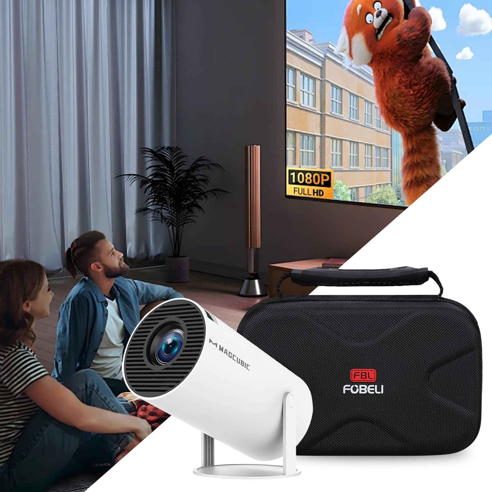 Estuche rígido de viaje para Magcubic HY300PRO/para XuanPad/para WiMiUS/para Alwtniet/para Limimart/para Aubor/para Mini proyector portátil HIPPUS 4K 1080P Soporte 8