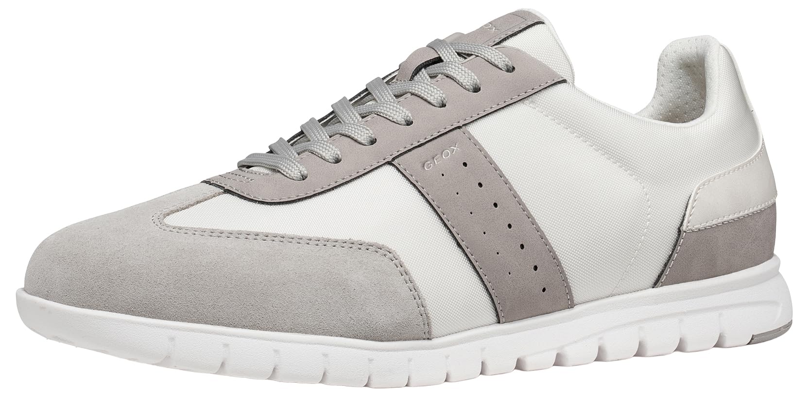 Geox Men's U Flexride Zero B Trainers, White/LT Grey, 39 EU