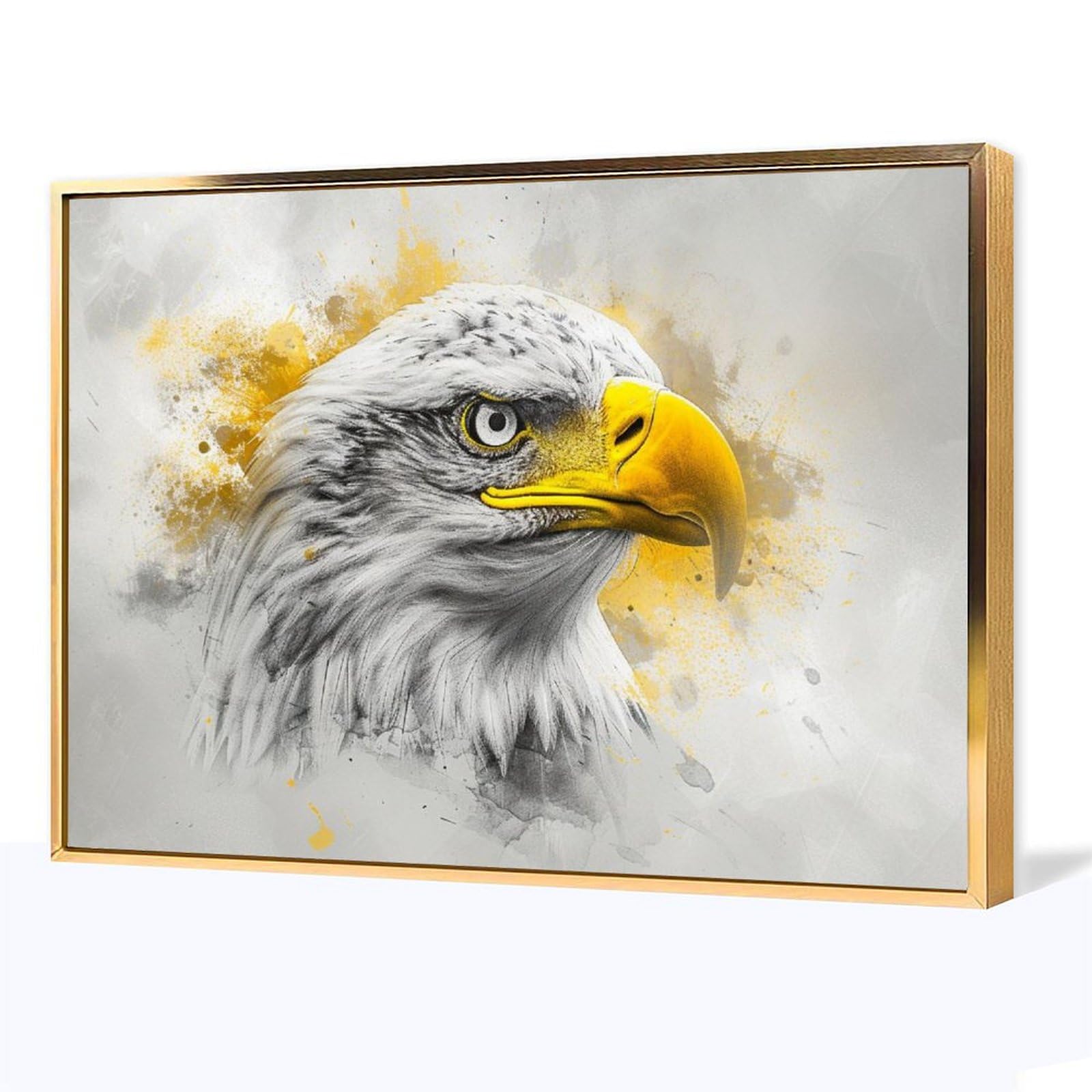 Amazon.co.jp: 絵画 白頭ワシ アートパネル ポスター 超リアルな動物