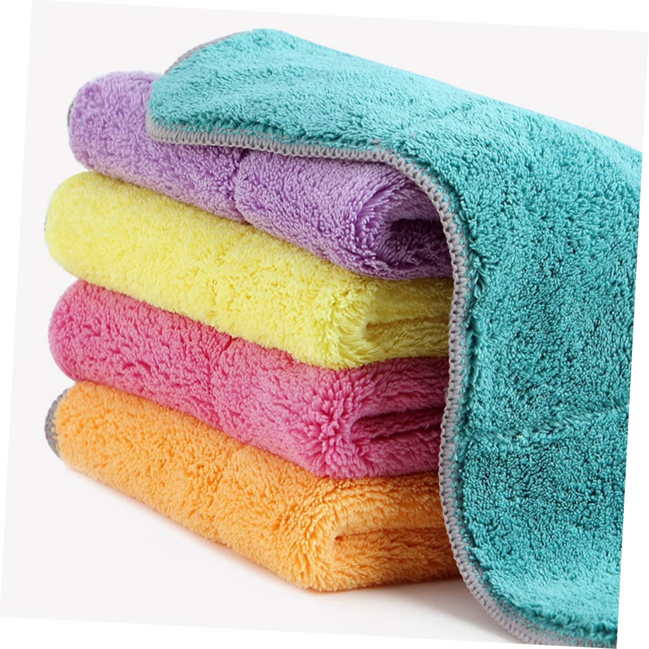 BESTYASH 2 Series Paños De Cocina No Grasientos De Toallas De Limpieza Multiusos Absorbentes para Hogar Y Cocina 5 Piezas X 2