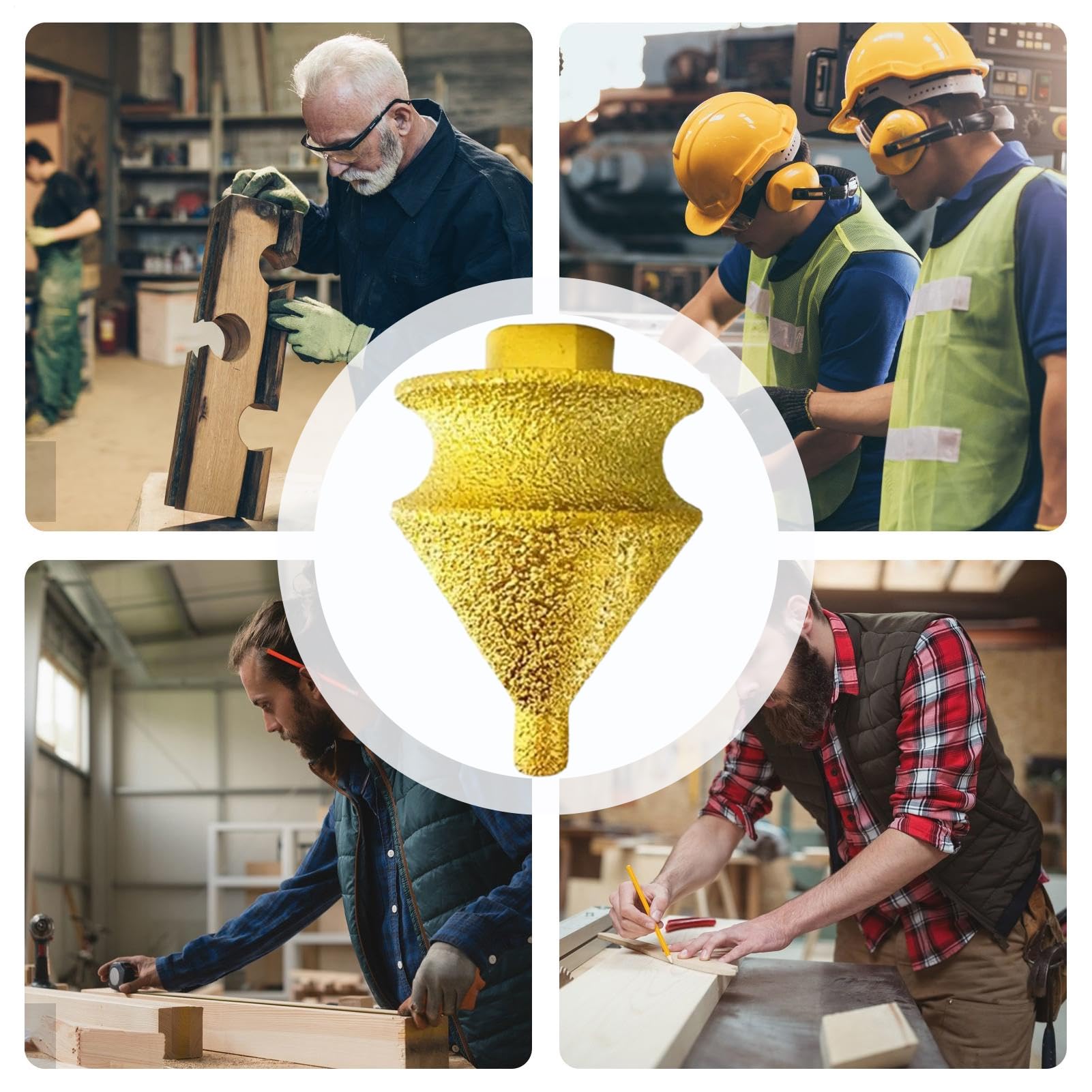Mèche À Chanfrein - À Biseauter Pour Carreaux De Céramique Diamantés | Outil D'alésage De Meulage Multifonctionnel M10 | Cet Embout Tranchant Et Résistant À L'usure Agrandit Et Lisse Les Trous D