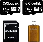 2Pack Micro SD Card 4GB Flash Memory Card C6 Micro SDHC with SD Adapter, TF-Black-2