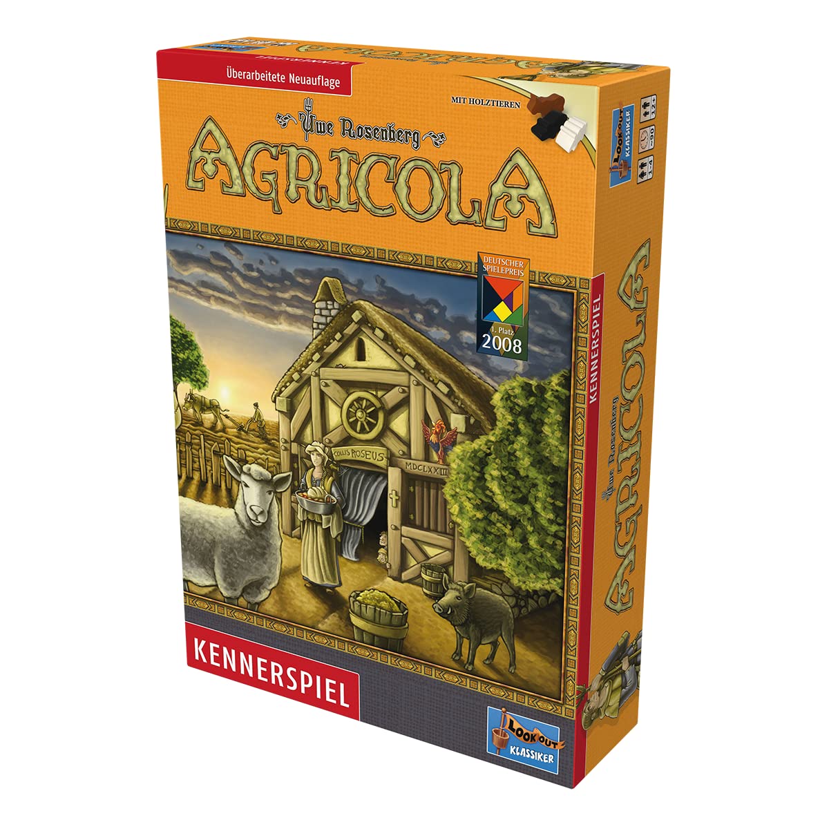 Lookout Games 22160028 - Agricola, Kennerspiel von Uwe Rosenberg