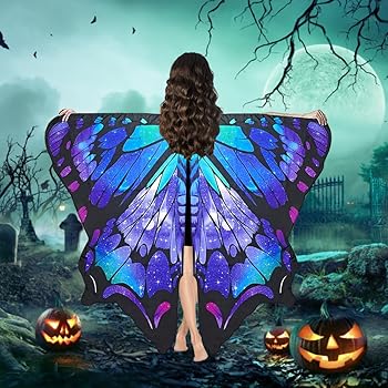 Costume Farfalla Donna Con Ali | Mantello Ali Farfalla Per Feste, Carnevale, Halloween | Stampa 3D - Foto 4