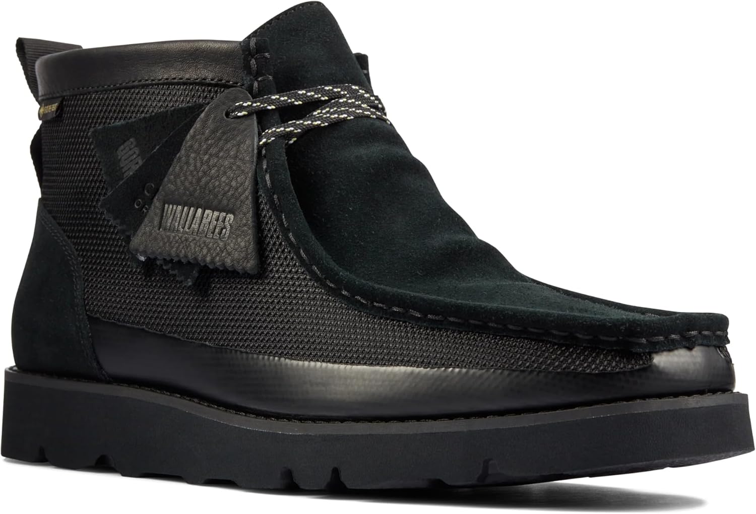 Clarks Mens Wallabee 2.0 GTX Boots Black Combi, size 7.5 M