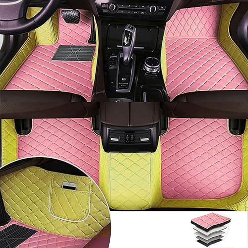 Miniatura 19 de Tapetes personalizados para el 95 % de los sedán, SUV deportivos, protección para todo tipo de clima, de cuero, impermeables (naranja)