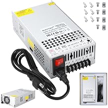 Upgraded 12V Power Supply, 110v to 12v Converter, 1200W 100A Transformer, with Power Cord and Safety Switch, AC to DC Converter for 3D Printer, Led Strip, Motor Pump, CCTV