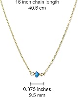 Vista 205 de Gargantilla de piedra natal – Regalo de cumpleaños, regalo para niña, mujer, amiga, hija, esposa, mamá, ella, joyas de piedras preciosas para uso