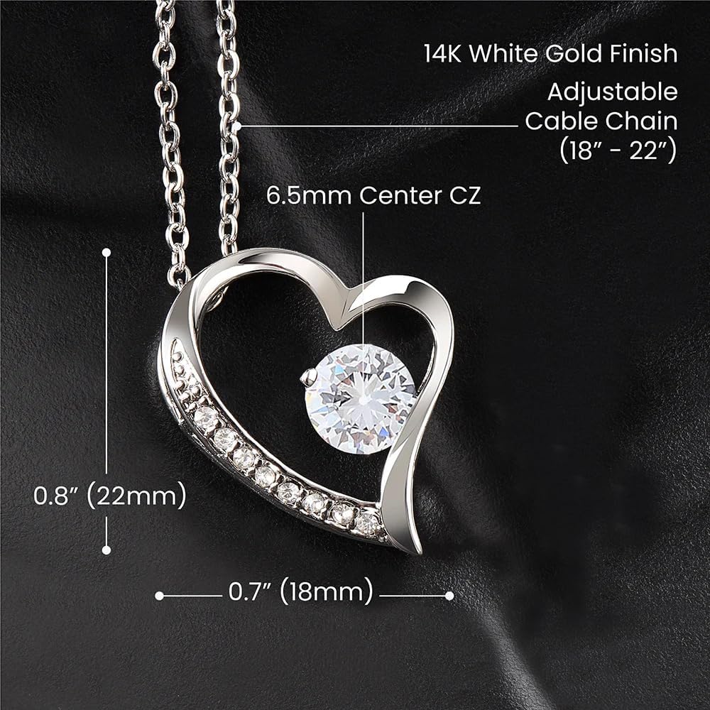 VIRAGIL To My Mom Necklace, Sentimental Jewelry Gift from Son with Heartfelt Message, Perfect for Birthday, Christmas, or Mother’s Day, Elegant Keepsake Jewelry She Will Treasure Forever - Image 6