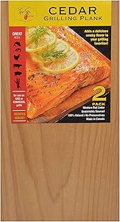 TrueFire 5.5 x 12” Cedar Grilling Planks for Adding Smoky Flavor to Salmon, Seafood, Beef, Poultry & Veggies, Western Red Cedar, (24-pack)