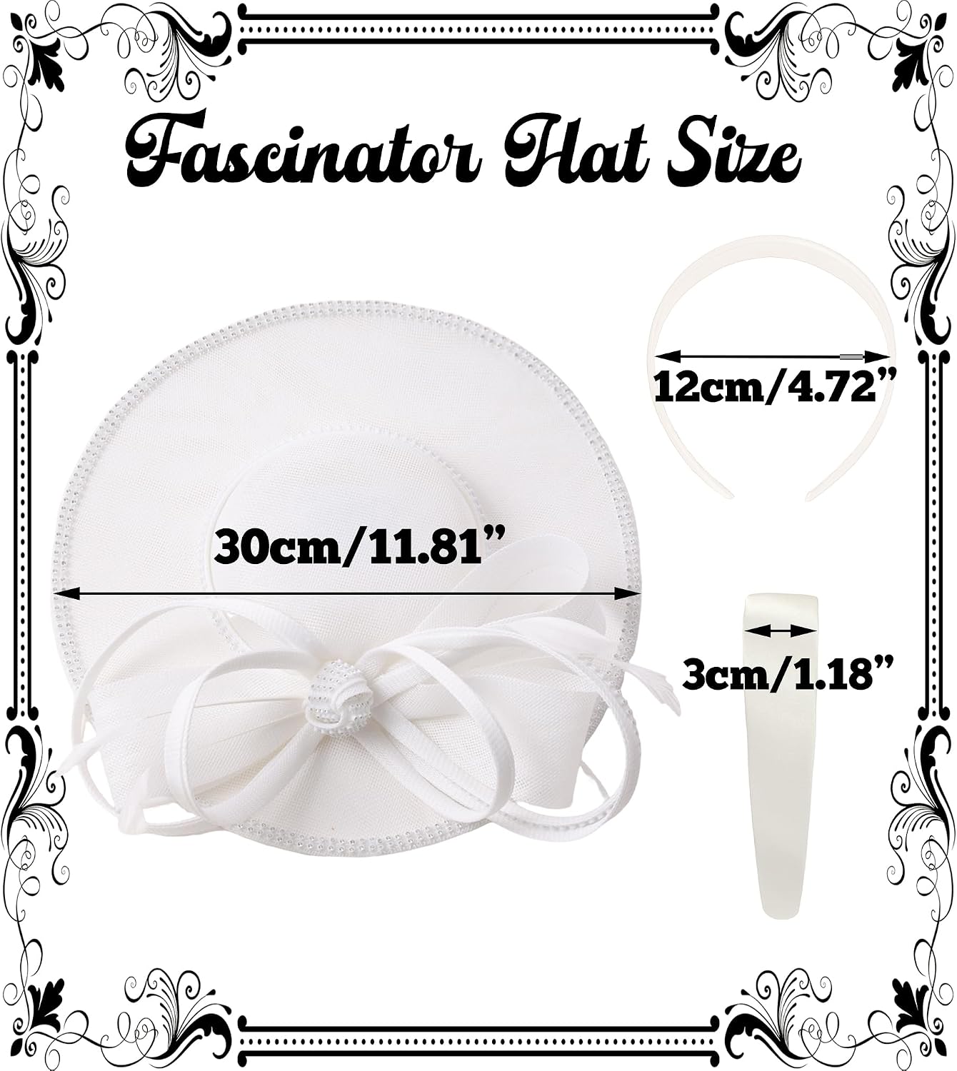 Kidukso Fascinators Hats for Women, Headwear for Derby Hats 20s 50s Feathers Hat for Tea Party Cocktail Church