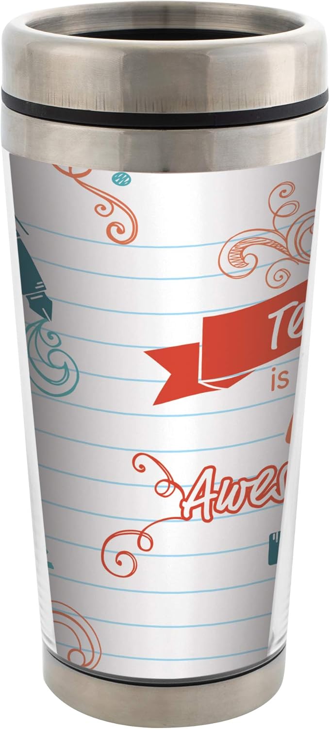 🔥 Crаzу Dеаlѕ Elanze Designs My Teacher Is Full of Awesomesauce Notebook White 16 Ounce Stainless Steel Travel Mug with Lid 60% оƒƒ Dіѕсоunt Elanze Designs My Teacher Is Full of Awesomesauce Notebook White 16 Ounce Stainless Steel Travel Mug with Lid