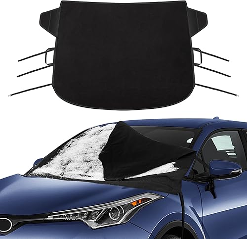 Cubierta de nieve para parabrisas de automóvil, cubierta de eliminación de hielo de nieve para Toyota Camry 1990-2023, Nissan Rogue 2008-2023 600D