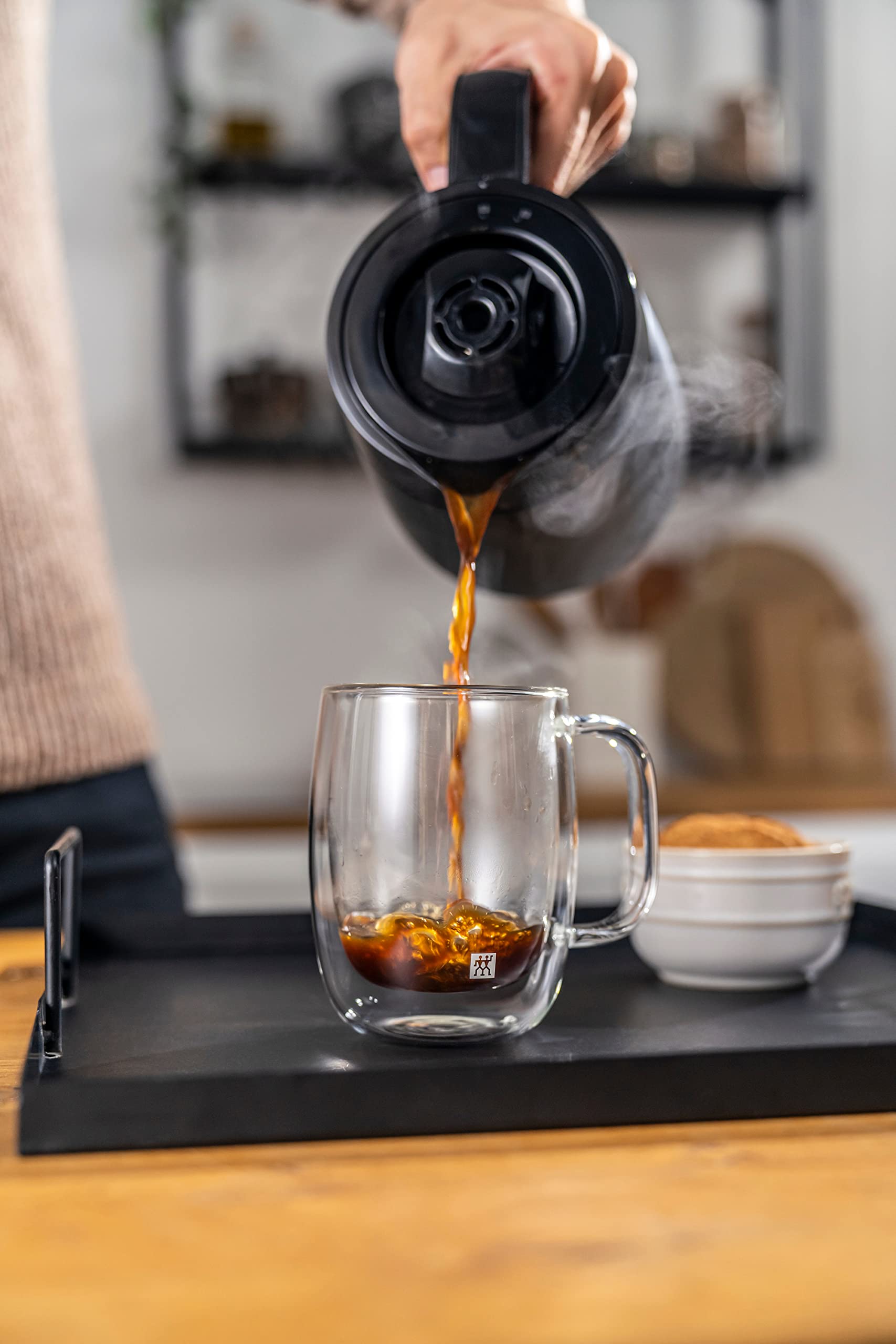 ZWILLING Cafetera de filtro, Acero inoxidable | Negro | EU