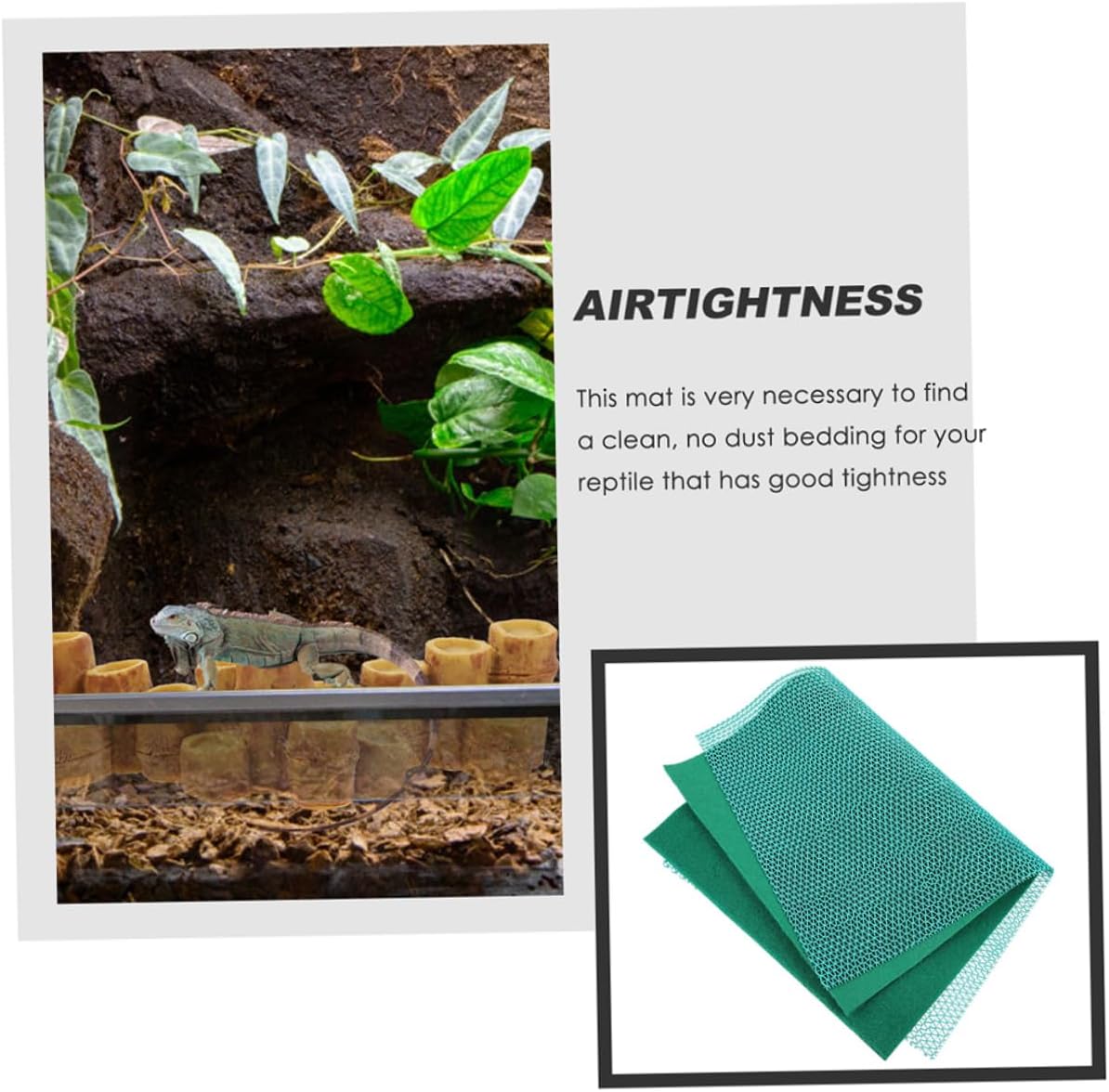 1Set Pet Carpet Reptile Cage Mat Substrate Liner for Tortoise Lizard Snake Easy to Reptile Bedding