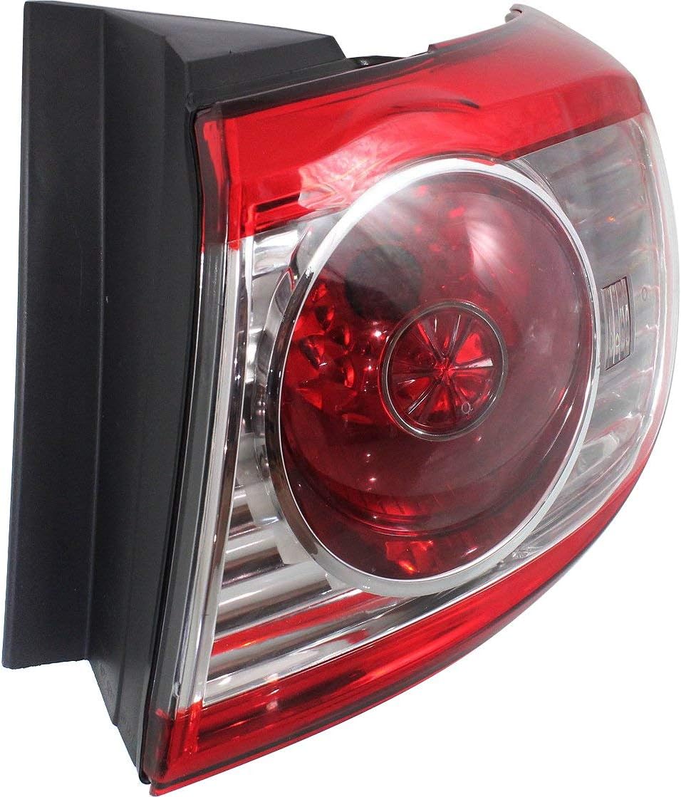 Garage-Pro Rear Tail Light Assembly for Hyundai Santa Fe 2010-2012 Tail Lights Mounts on Body Halogen With Bulb Driver and Passenger Side, Outer