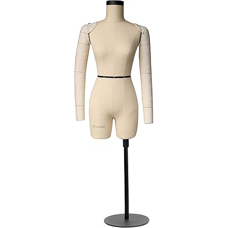 Amazon Com De Liang Half Scale Dress Form Not Adult Full Size 1 2 Miniature Sewing Half Size Mannequin Not Fully Pinable Dressmaker Dummy 43cm Body Height Female Torso Tailor Model For Draping Beige Arts
