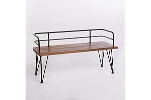 Christopher Knight Home Lastoro Outdoor Farmhouse Bench With Back