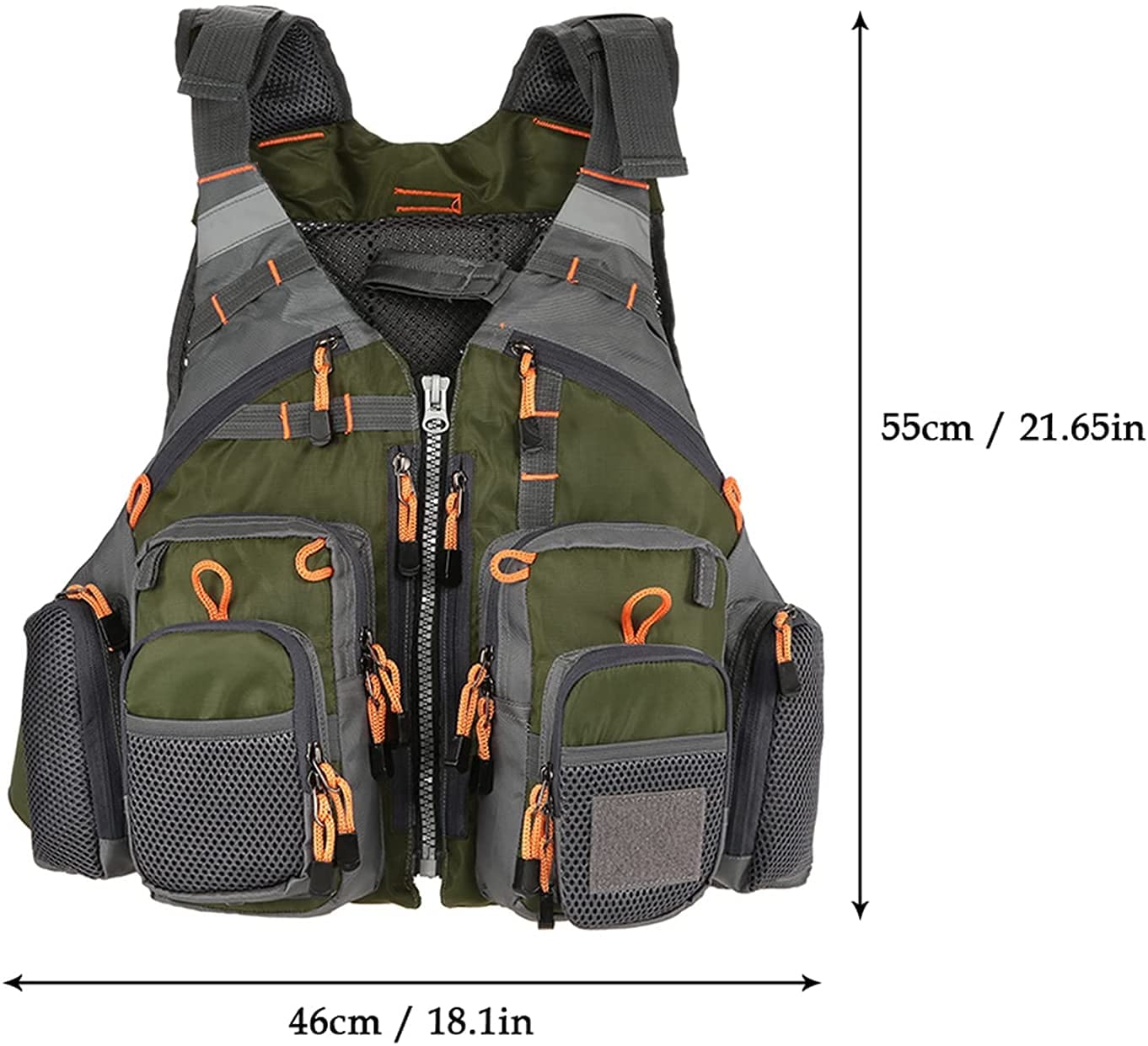 Chaleco de pesca con mosca, chaqueta con bolsillos, chaleco de malla ligera para exteriores, chaleco de red de secado rápido para pesca, fotografía, camping, caza