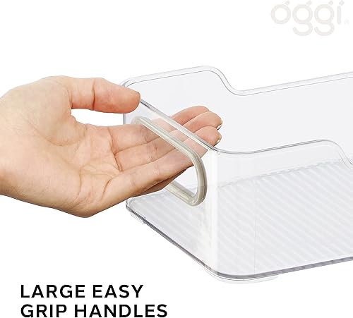 Miniatura 35 de Oggi Contenedor de almacenamiento de pared alto para gabinete/cajón (12 x 8.75 x 5 pulgadas) (paquete de 2)