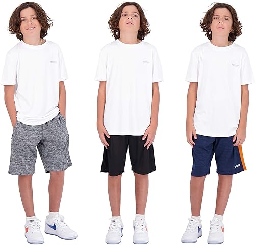 Miniatura 4 de Hind - Pantalones cortos de baloncesto para niños (3 unidades)